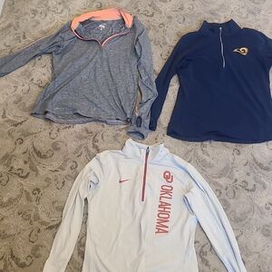 Nike Quarter-Zip Jacket Lot Of 3 All Medium